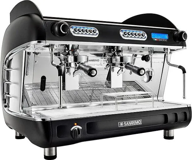 Кофемашина Sanremo Verona SED+AM (автомат) 2 высокие гр. экономайзер, чёрная
