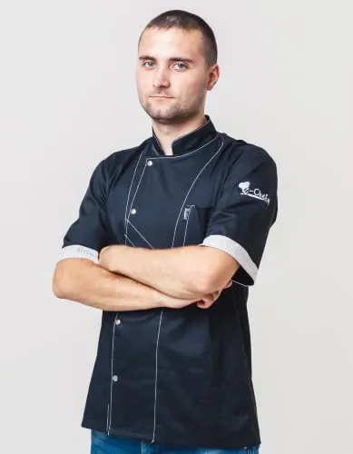 CC16 LB - Китель повара легкий E-Chef. Короткий рукав