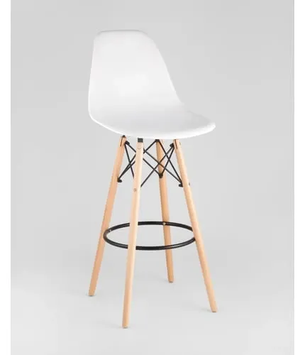 Стул EAMES барный белый. Сидение.
+
Стул EAMES барный. Каркас деревянный.