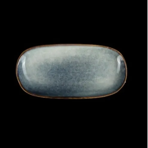 БЛЮДО овальное 10"х4,9"  254х125мм, синий "Corone Celeste" [HL900630]