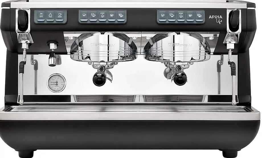 КОФЕМАШИНА РОЖКОВАЯ NUOVA SIMONELLI APPIA LIFE 2 GR V 220V ВЫС.ГР. АВТОМАТ ЧЕРНАЯ