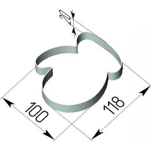 Варежка 118х100х20 (0,8н/ж), шт
