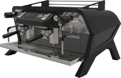 Кофемашина Sanremo F18 2 высокие гр. чёрная матовая