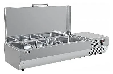 Витрина для ингредиентов Полюс A40 SM 1,2 (3 GN1/3+1 GN1/2)