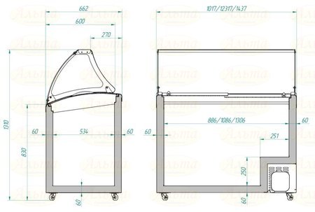 Ларь для мягкого мороженого CF400CS