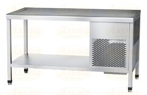 Стол холодильный Abat ПВВ(Н)-70СО, нерж. купе 1400 мм