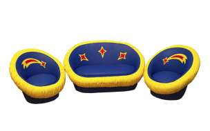 Комплект детской мягкой мебели «Космос», диван 118*67*66 см, 2 кресла 66*67*66 см
