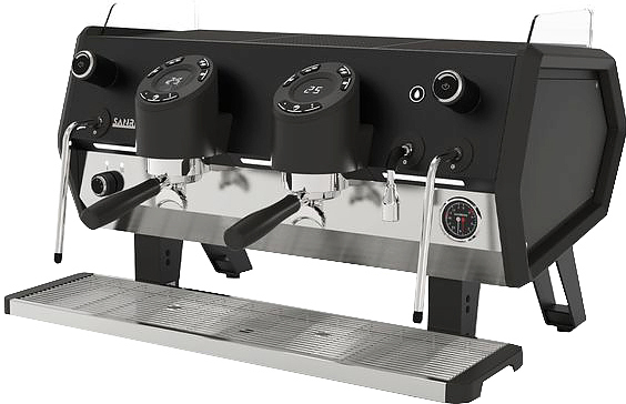 Кофемашина Sanremo D8 2 высокие гр, Подсветка групп+Cold Touch, черная