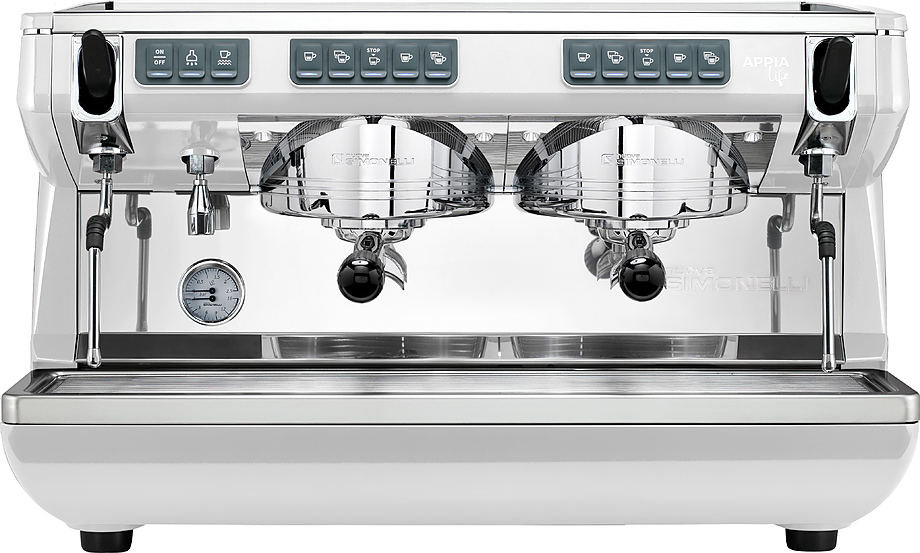 КОФЕМАШИНА РОЖКОВАЯ NUOVA SIMONELLI APPIA LIFE 2 GR V 220V ВЫС.ГР. АВТОМАТ БЕЛАЯ