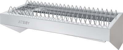 Полка ПКТ-С- 600.300-02 (ПКТ-600) 600х300х290 мм, полка - AISI 430, пруток - AISI 304, на 22 тарелки