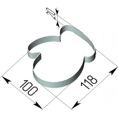 Варежка 118х100х20 (0,8н/ж), шт