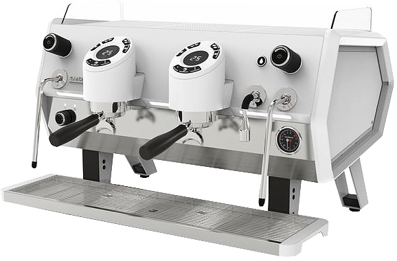 Кофемашина Sanremo D8 2 высокие гр, Подсветка групп+Cold Touch, Total White, белая