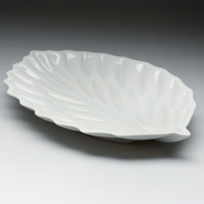 Блюдо декор. "Лист" 12 LQ-146 фк156 Фарфор Chan Wave Classic Ivory