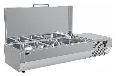 Витрина для ингредиентов Полюс A40 SM 1,2 (3 GN1/3+1 GN1/2)