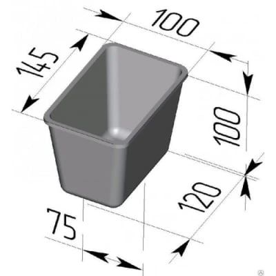 Форма для хлеба  11 (145 х 100 х 100 мм)