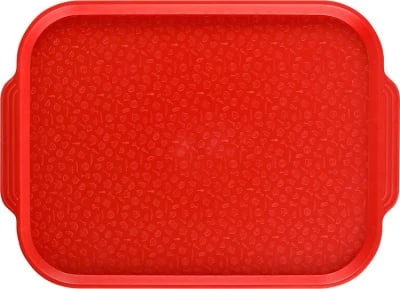 ПОДНОС СТОЛОВЫЙ 450х355 с ручками красный [PS Red 4410]