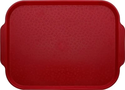 ПОДНОС СТОЛОВЫЙ 450х355 с ручками вишневый [HORNA RED 130205]