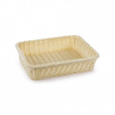 КОРЗИНКА 36х27х9см прямоугольная пласт.бежевая [Beige 3009] кт255