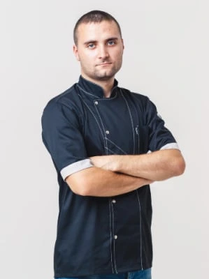 CC16 LB - Китель повара легкий E-Chef. Короткий рукав