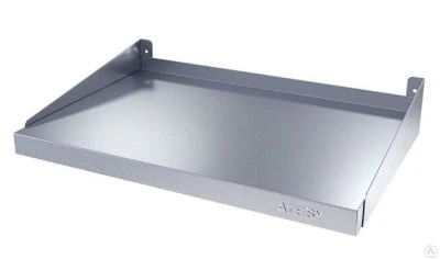 Полка ПНКМ-С- 400.400-02 400х400 мм, AISI430, усиленные кронштейны