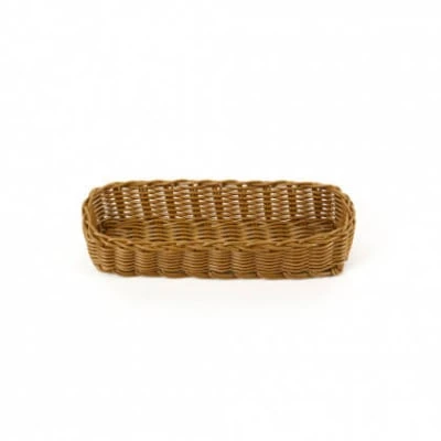 КОРЗИНКА 27х9х5,5см прямоугольная пласт.коричневая [Brown 3531, KT3049] кт1908