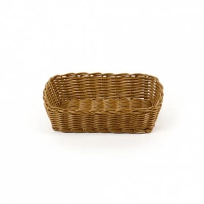 КОРЗИНКА 24,5х16,5х6см прямоугольная пласт.коричневая [Brown 3529, KT3054] кт1914
