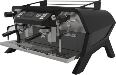 Кофемашина Sanremo F18 2 высокие гр. чёрная матовая