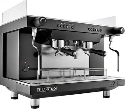 Кофемашина Sanremo Zoe SAP (полуавтомат) 2 высокие гр. белая