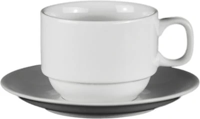 ЧАЙНАЯ ПАРА 250мл "Chan Wave Classic" [ivory LQ-Q2002/2003, LQ-Q094-095]