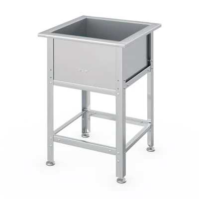 Ванна ВСМ-С-1.430-02 (ВСМ-1/430) 530х530х870 мм, 1 секция 430х430х300 мм, ванна-AISI304, каркас-оц.сталь
