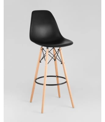 Стул EAMES барный черный. Сидение.
+
Стул EAMES барный. Каркас деревянный.