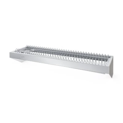 Полка ПКТ-С- 950.300-02 (ПКТ-950) 950х300х290 мм, полка - AISI 430, пруток - AISI 304, на 35 тарелок
