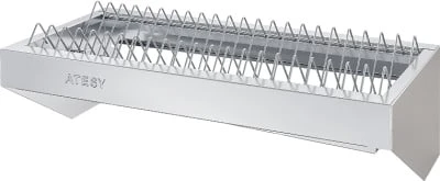 Полка ПКТ-С- 600.300-02 (ПКТ-600) 600х300х290 мм, полка - AISI 430, пруток - AISI 304, на 22 тарелки