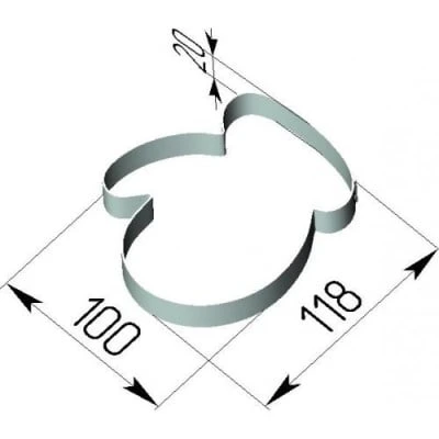 Варежка 118х100х20 (0,8н/ж), шт