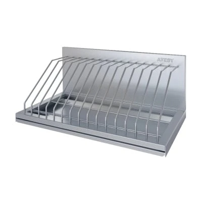 Полка ПКК-С- 600.350-15-02 (ПКК-600) 600х350х290 мм, полка - AISI 430, пруток - AISI 304, на 15 крышек