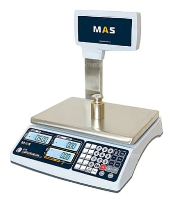 ВЕСЫ ЭЛЕКТРОННЫЕ ТОРГОВЫЕ СО СТОЙКОЙ MAS MR1-15P