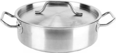 Кастрюля нерж с тройным дном 320х120мм объем  10L с дв.ручками , 101326