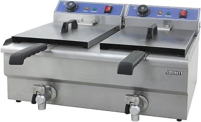 ФРИТЮРНИЦА AIRHOT EF16+16T С КРАНОМ