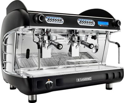 Кофемашина Sanremo Verona SED+AM (автомат) 2 высокие гр. экономайзер, чёрная
