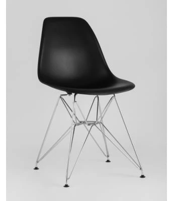 Стул EAMES черный, металлический каркас