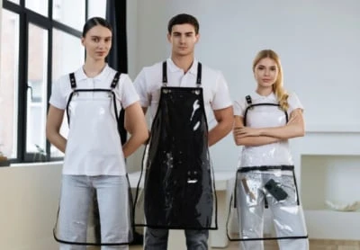 Фартук ПРОЗРАЧНЫЙ с черной стропой