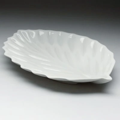 Блюдо декор. "Лист" 12 LQ-146 фк156 Фарфор Chan Wave Classic Ivory