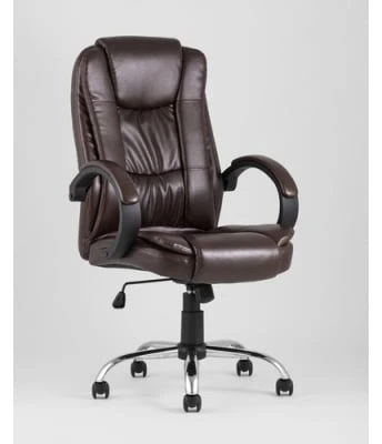 Кресло руководителя TopChairs Atlant, коричневое