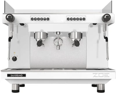 Кофемашина Sanremo Zoe SED (автомат) 2 высокие гр. белая