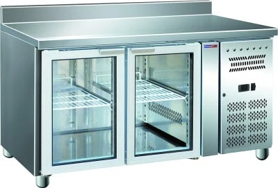 Стол с охлаждаемым шкафом COOLEQ GN2200TNG бортик стеклянная дверь