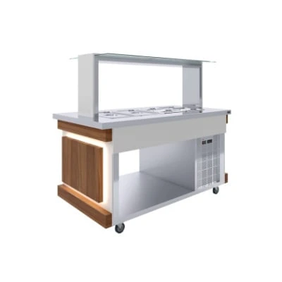 Салат-бар тепловой Luxstahl СБТ-1500 Premium (нерж.)